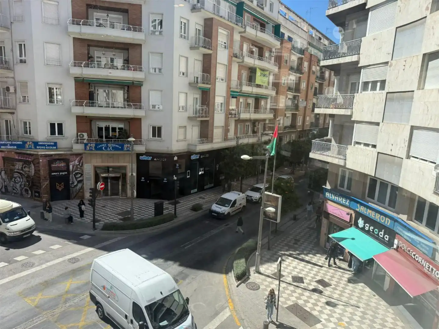 Exterior view of Flat for rent in  Granada Capital  with Air Conditioner and Heating