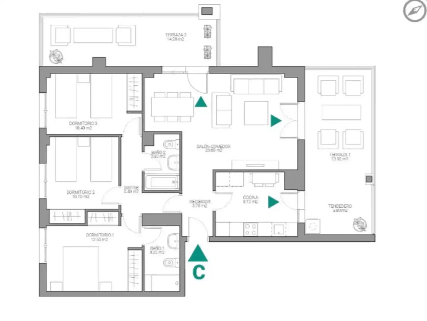 Flat for sale in Azuqueca de Henares  with Air Conditioner, Heating and Private garden