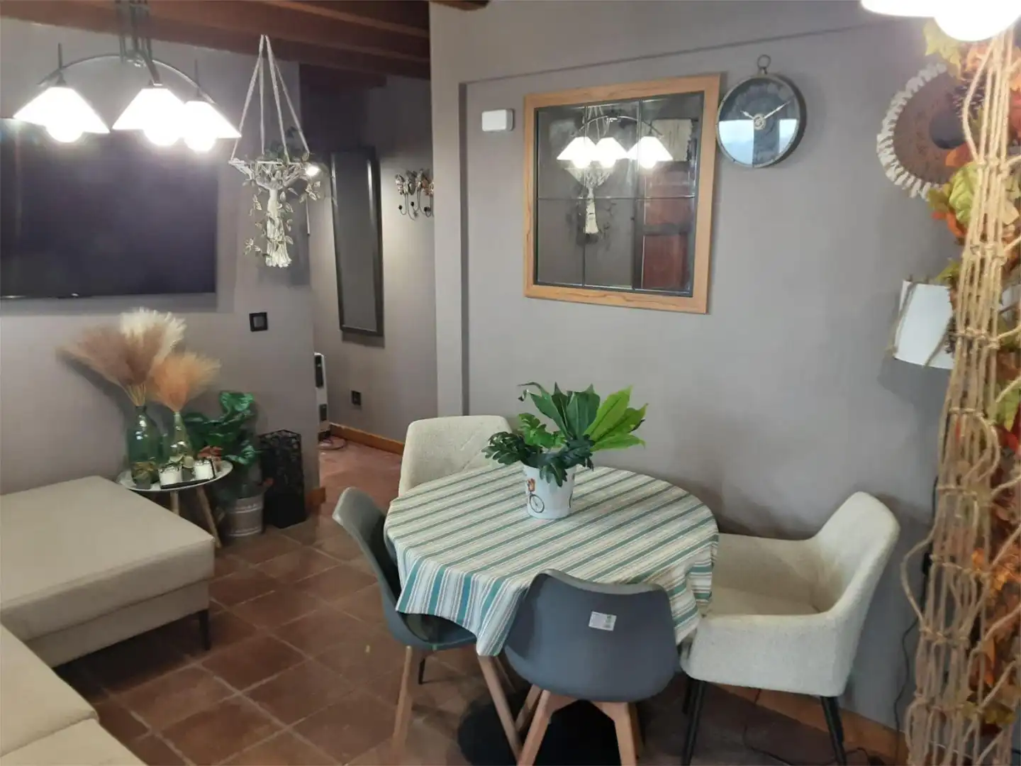 Dining room of Flat for sale in La Garganta   with Heating, Terrace and Furnished