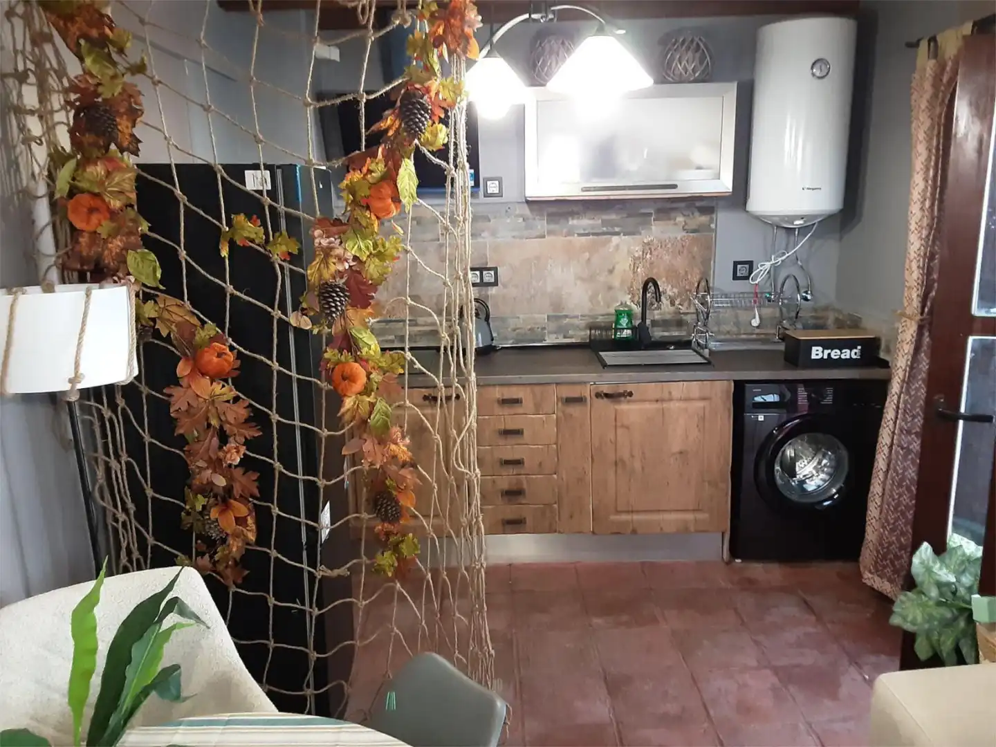 Kitchen of Flat for sale in La Garganta   with Heating, Terrace and Furnished