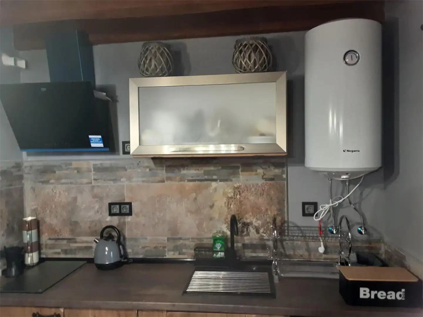 Kitchen of Flat for sale in La Garganta   with Heating, Terrace and Furnished