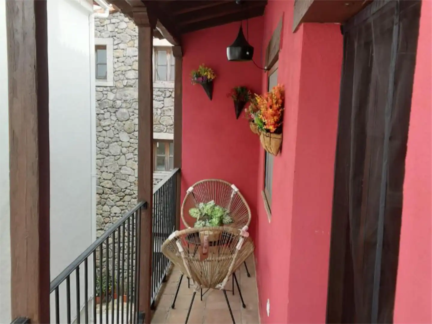Balcony of Flat for sale in La Garganta   with Heating, Terrace and Furnished