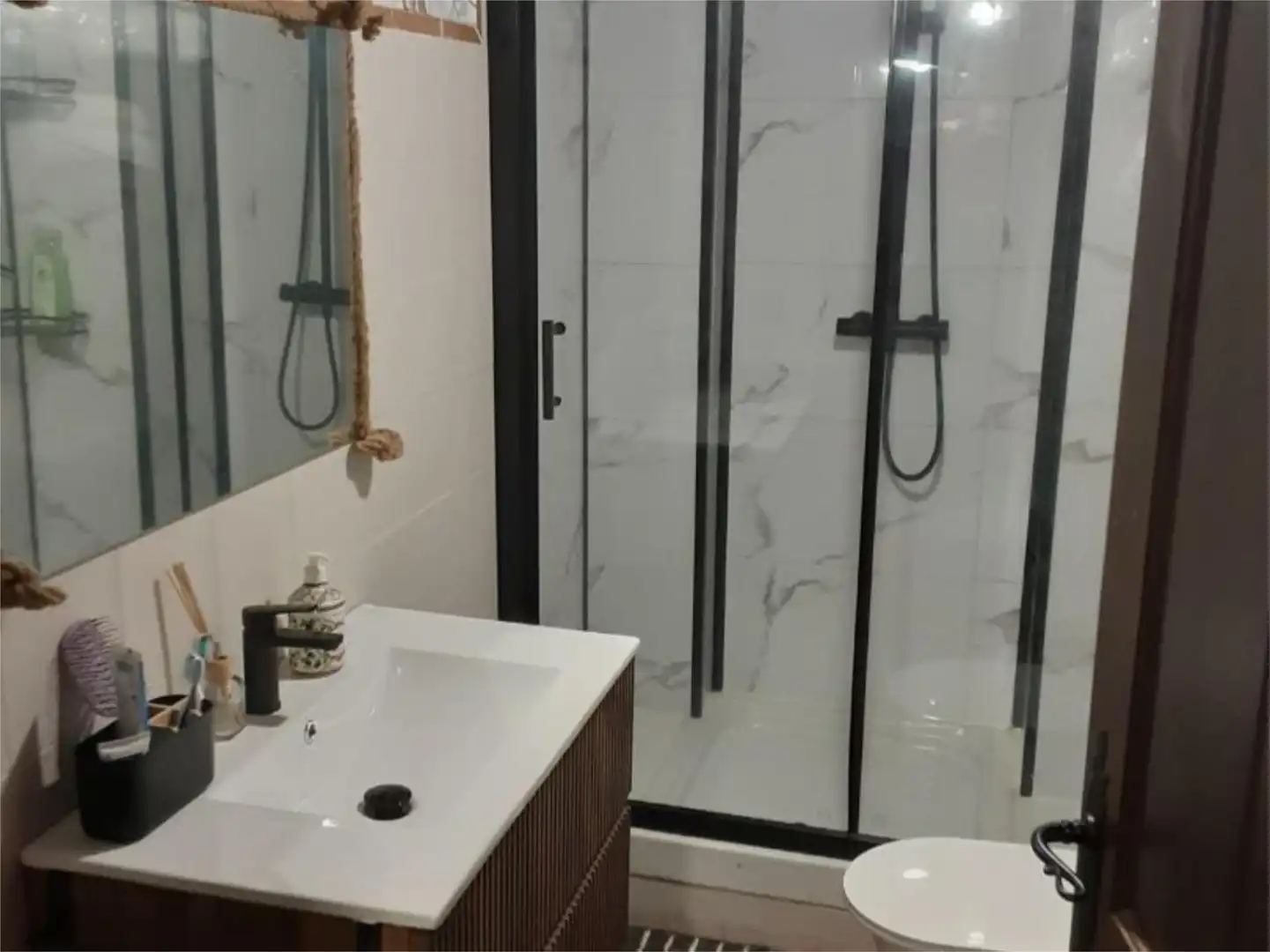 Bathroom of Flat for sale in La Garganta   with Heating, Terrace and Furnished