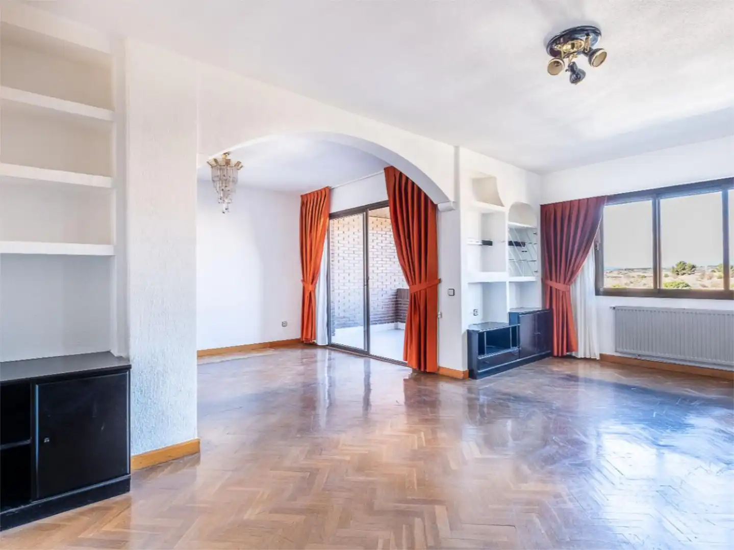 Flat for sale in Calle de Nuria, 93, Mirasierra Living room of Flat for sale in Madrid Capital with Terrace, Swimming Pool and Balcony