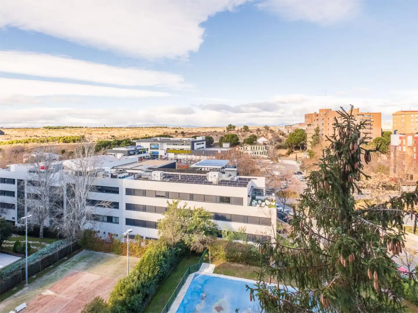 Flat for sale in Calle de Nuria, 93, Mirasierra Exterior view of Flat for sale in Madrid Capital with Terrace, Swimming Pool and Balcony