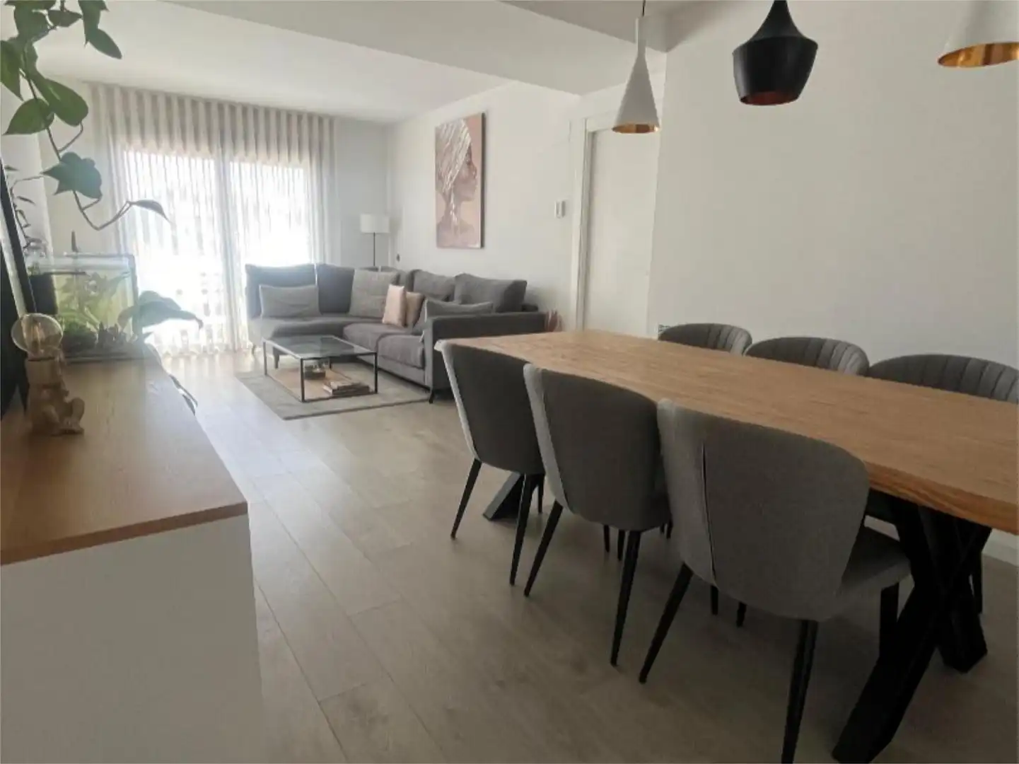 Dining room of Flat for sale in Sabadell  with Air Conditioner, Heating and Parquet flooring