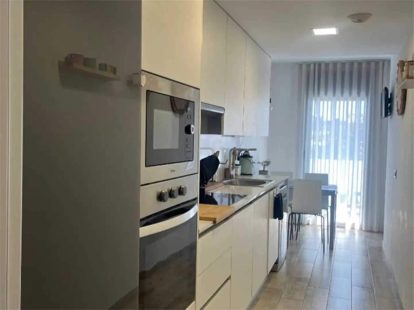 Flat for sale in Eixample Kitchen of Flat for sale in Sabadell with Air Conditioner, Terrace and Swimming Pool