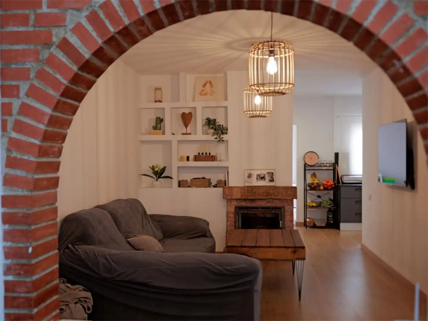 Sala de estar de Piso en venta en Alhama de Almería con Parquet, Terraza y Trastero