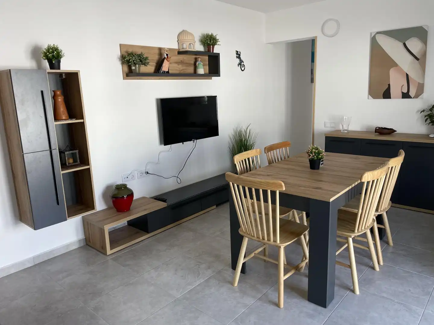 Comedor de Piso de alquiler en Ciutadella de Menorca con Aire acondicionado, Terraza y Amueblado