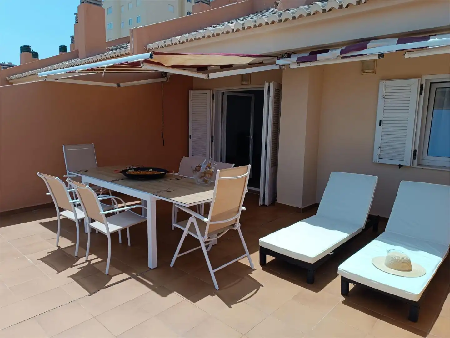 Terraza de Piso de alquiler en Tavernes de la Valldigna con Aire acondicionado, Terraza y Piscina