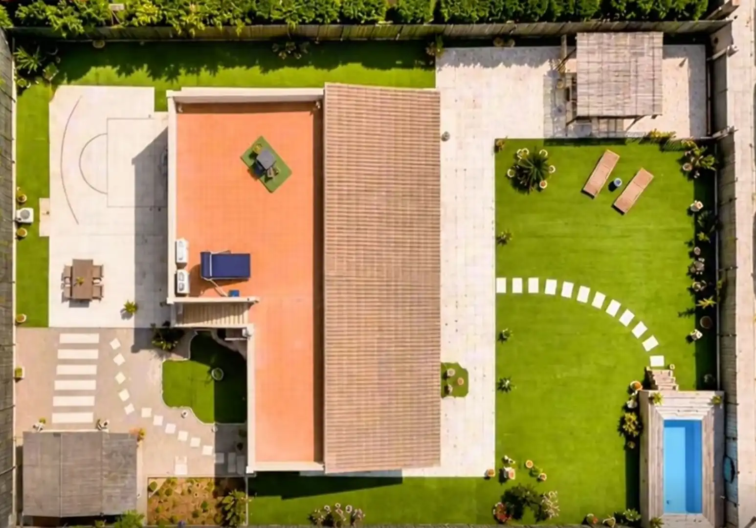 Houses for sale in Carrer de Centaure, 20, Badia Blava - Badia Gran - Tolleric Garden of Houses for sale in Llucmajor with Air Conditioner, Terrace and Swimming Pool