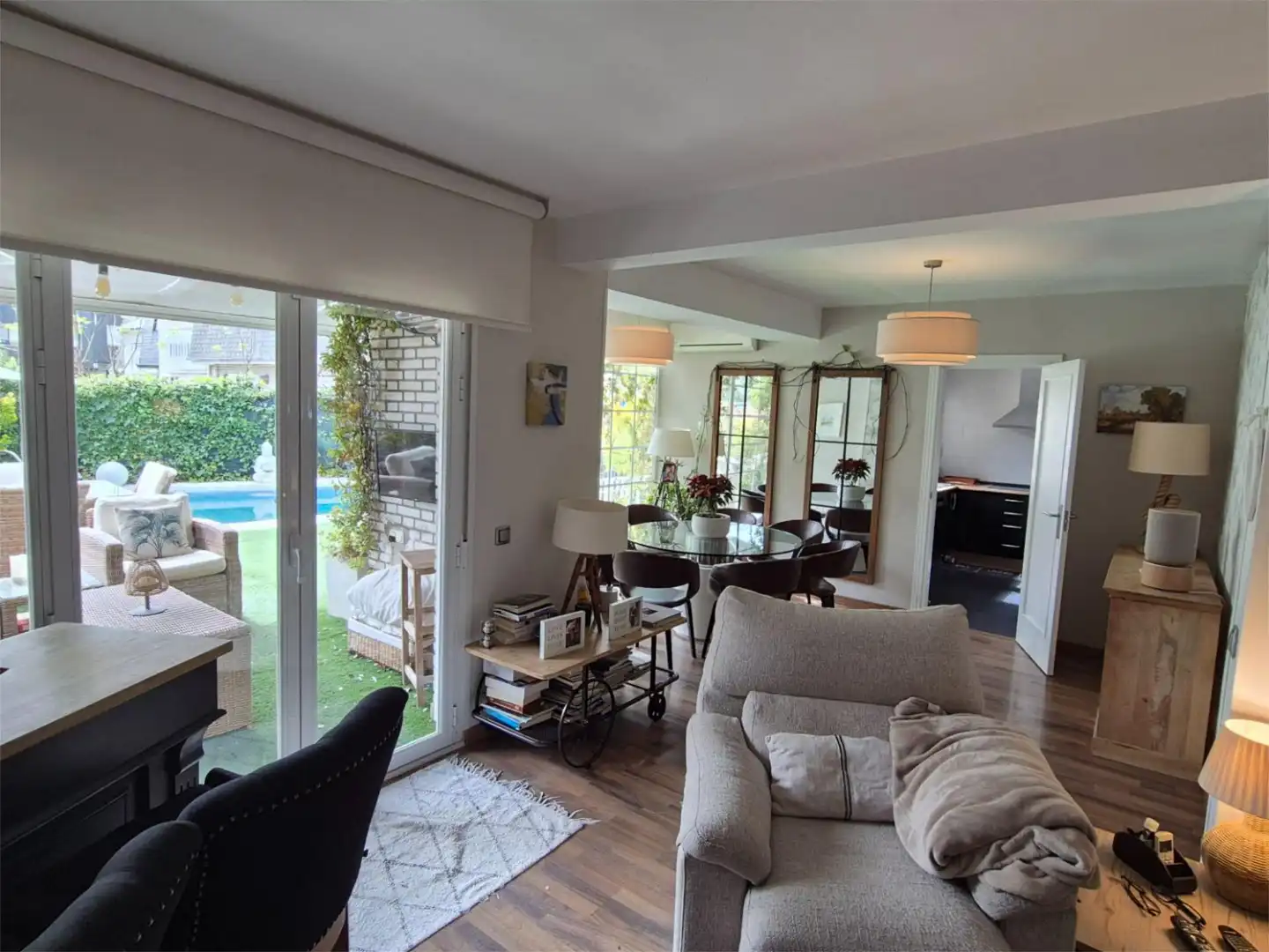 Single-family semi-detached for sale in Pueblo Dining room of Single-family semi-detached for sale in Pozuelo de Alarcón with Air Conditioner, Heating and Private garden