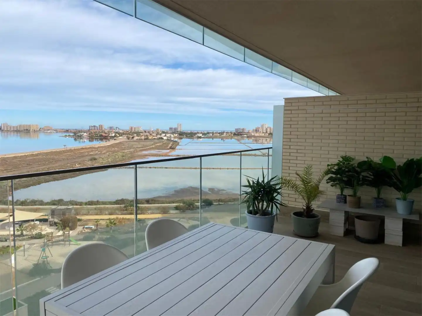 Terrasse von Wohnung zum Verkauf in Cartagena mit Klimaanlage, Terrasse und Schwimmbad