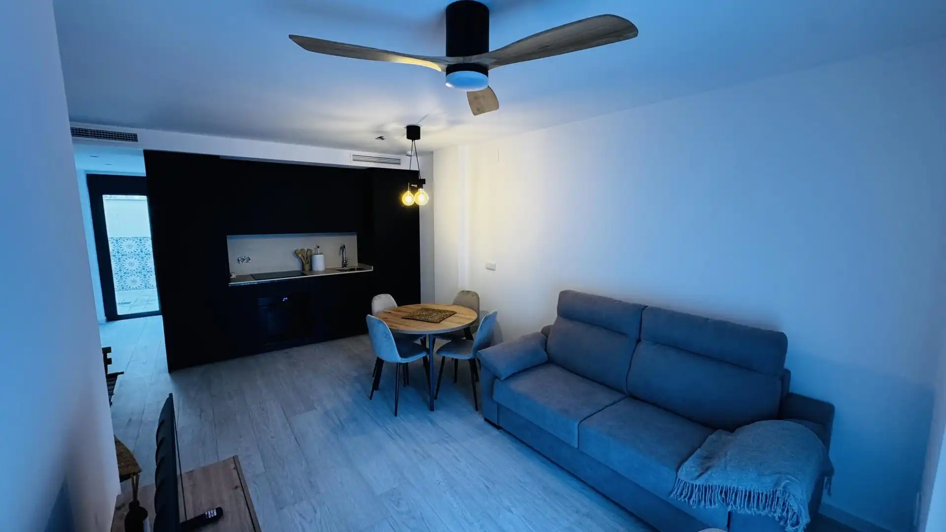 Sala de estar de Piso de alquiler en Bullas con Aire acondicionado, Terraza y Balcón