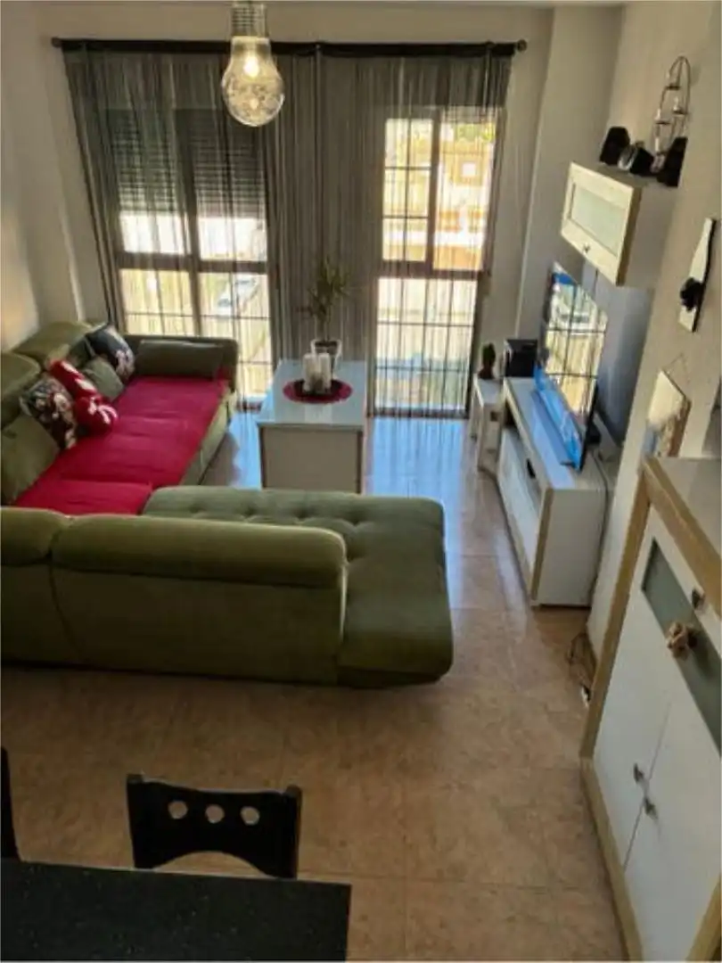 Sala de estar de Piso en venta en Roquetas de Mar con Trastero