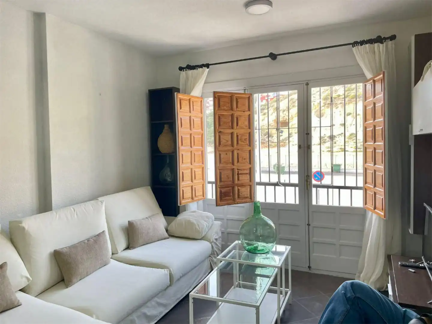 Sala de estar de Piso de alquiler en Mazarrón con Amueblado