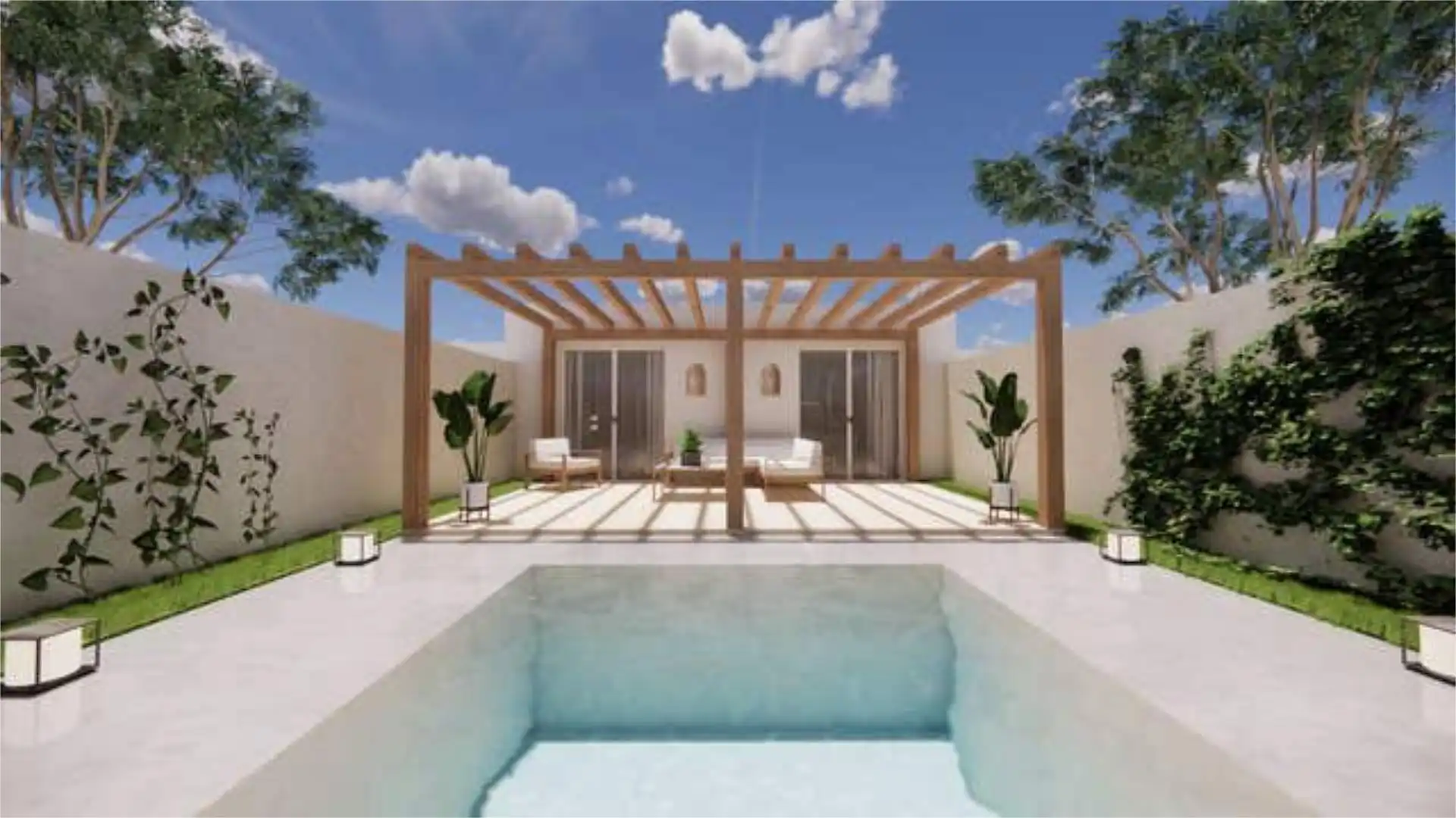 Casa adosada en venda a Barcience Piscina de Casa adosada en venda en Barcience
