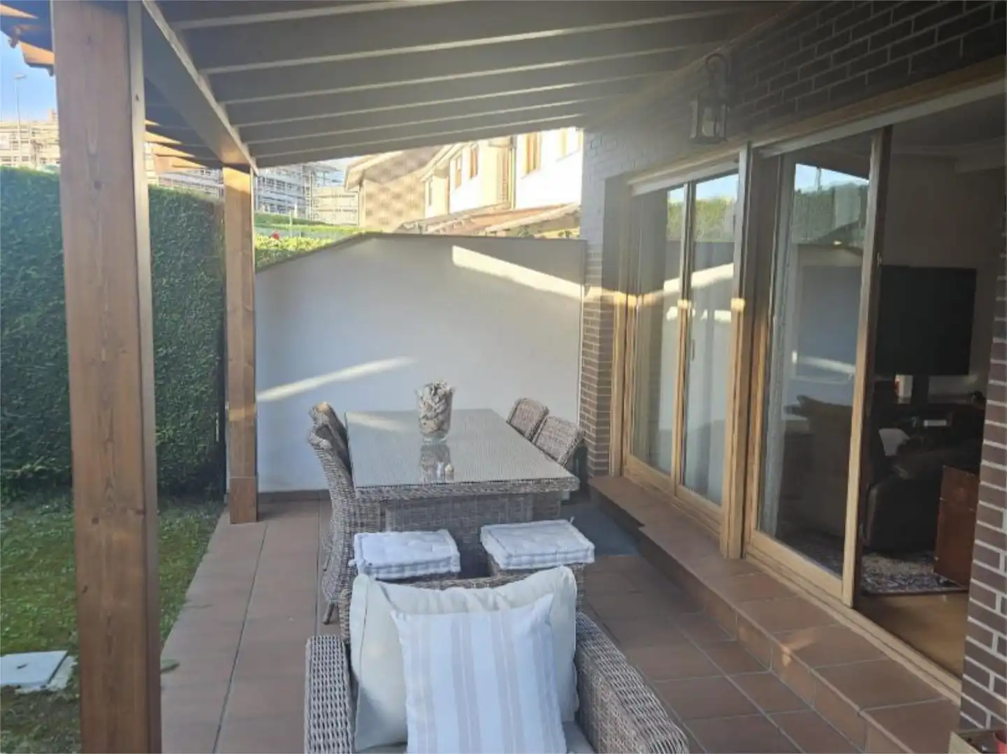 Flat for sale in Viella - Granda - Meres Terrace of Flat for sale in Siero with Heating, Private garden and Parquet flooring