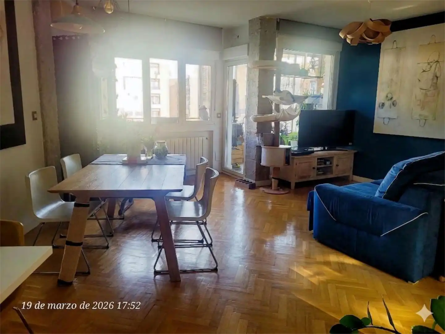 Living room of Flat for sale in  Madrid Capital  with Heating and Terrace