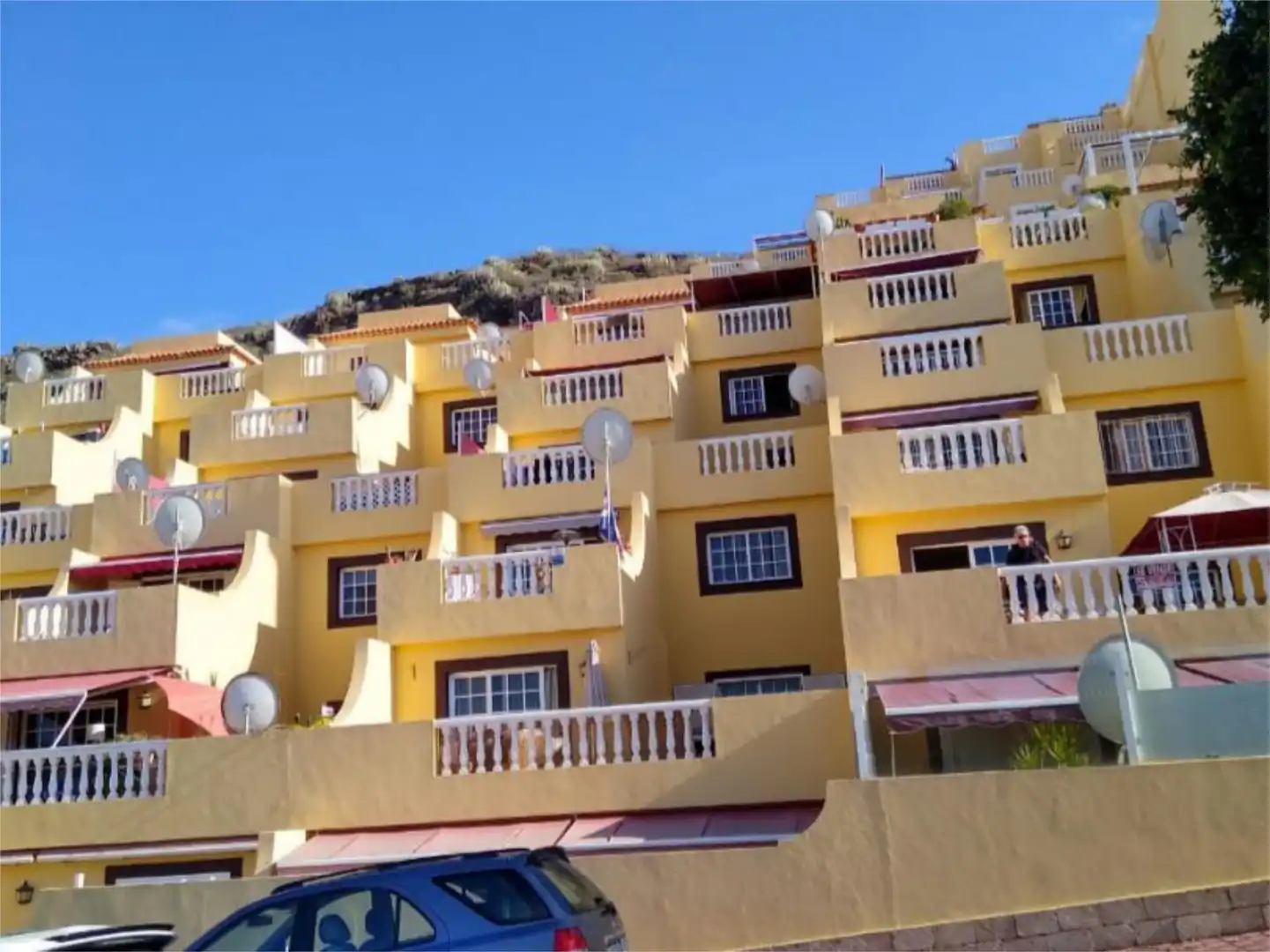 Außenansicht von Wohnung zur Miete in Adeje mit Privatgarten, Terrasse und Möbliert