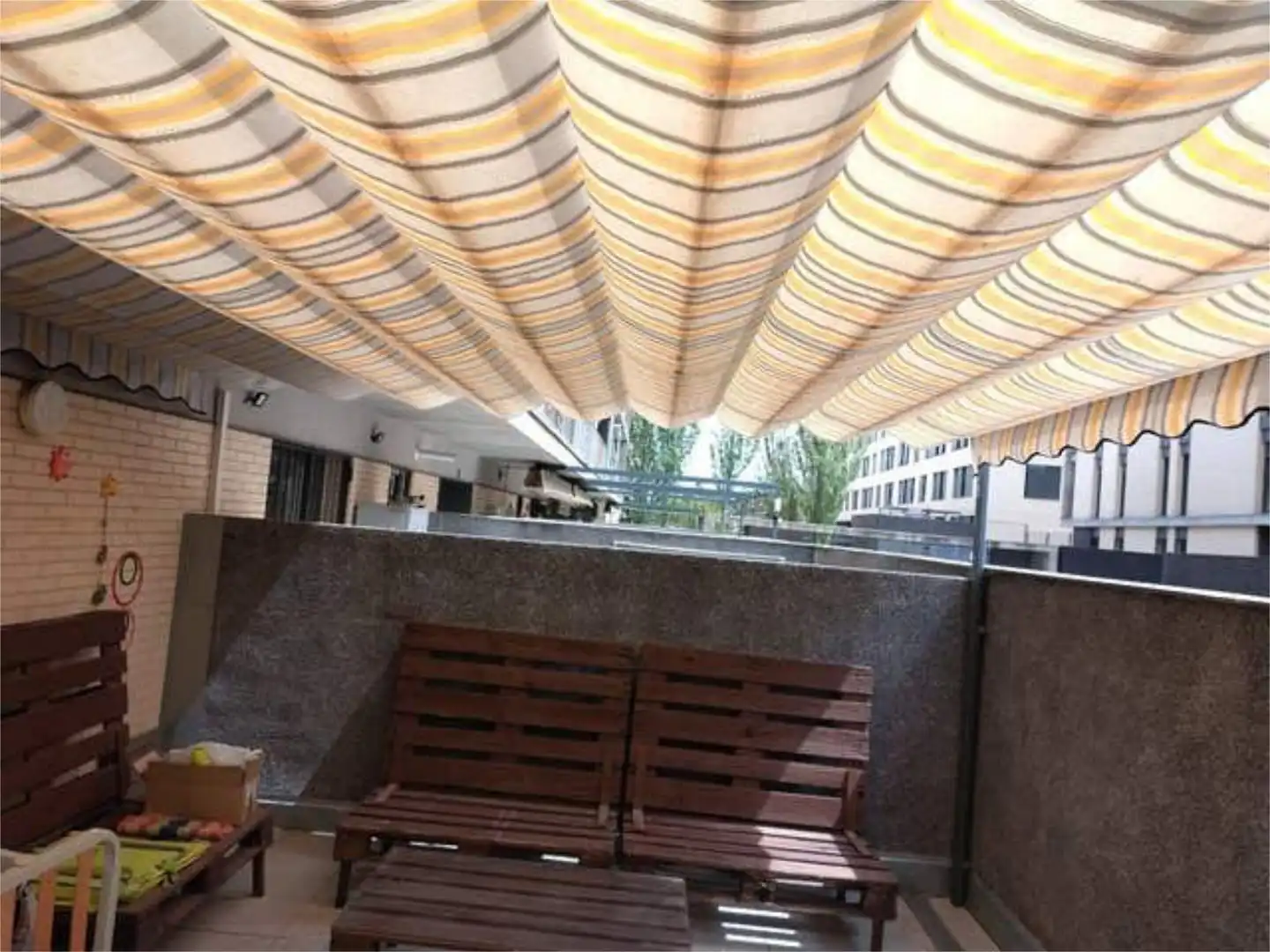 Terraza de Piso de alquiler en  Toledo Capital con Calefacción, Jardín privado y Terraza