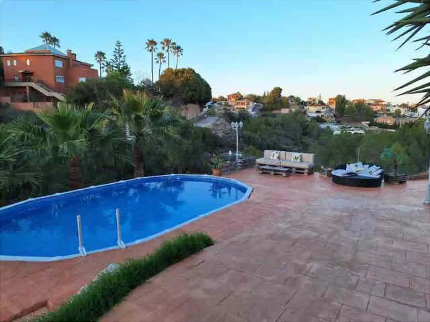 Piscina de Casa adosada de lloguer en Alginet