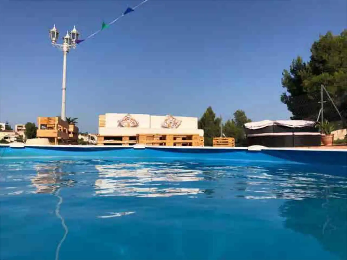 Piscina de Casa adosada de lloguer en Alginet