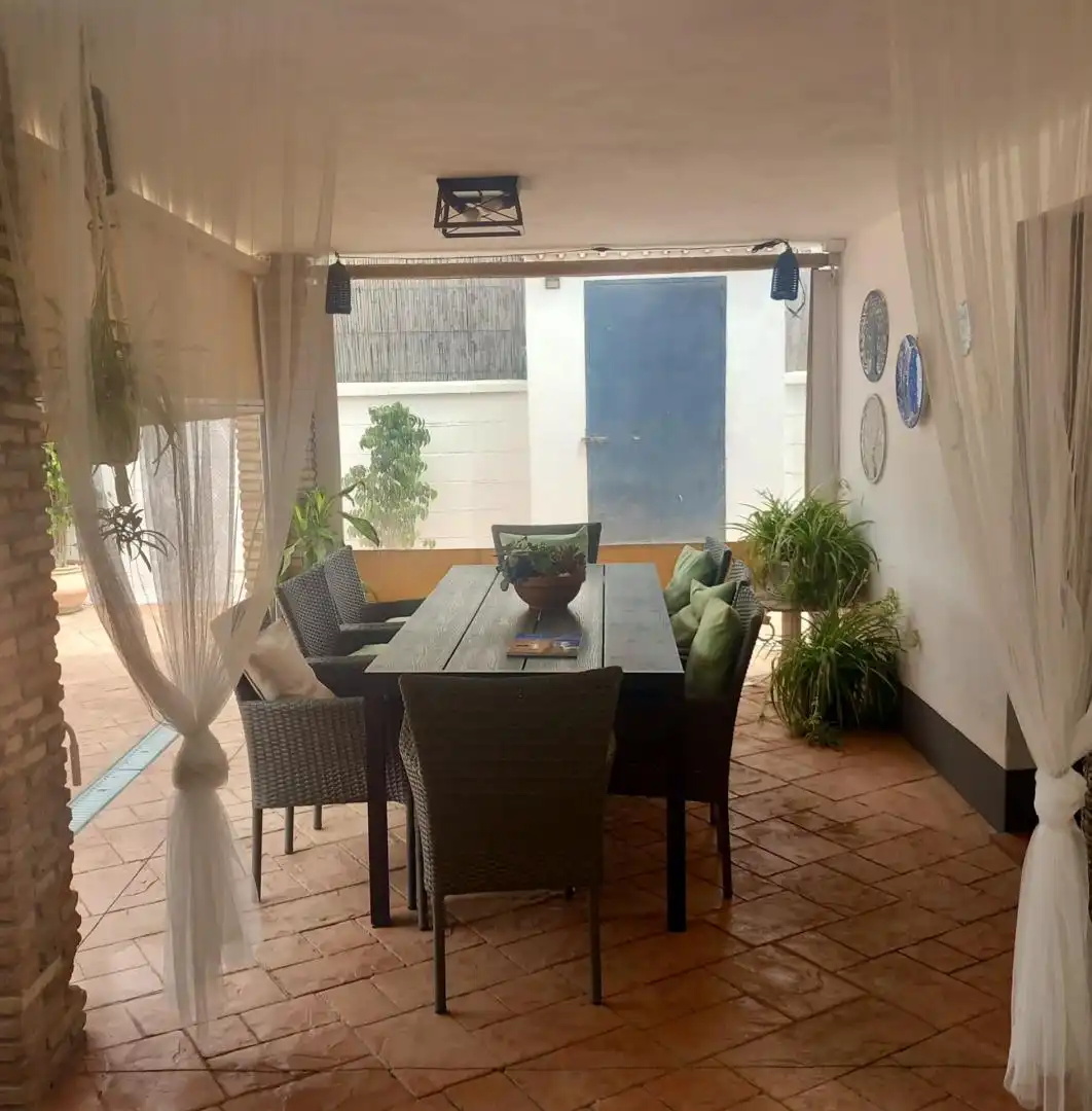 Terrassa de Casa o xalet en venda en El Puerto de Santa María amb Aire condicionat, Jardí privat i Terrassa