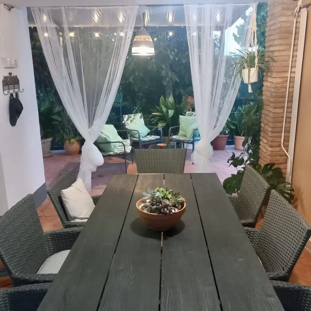 Terrassa de Casa o xalet en venda en El Puerto de Santa María amb Aire condicionat, Jardí privat i Terrassa
