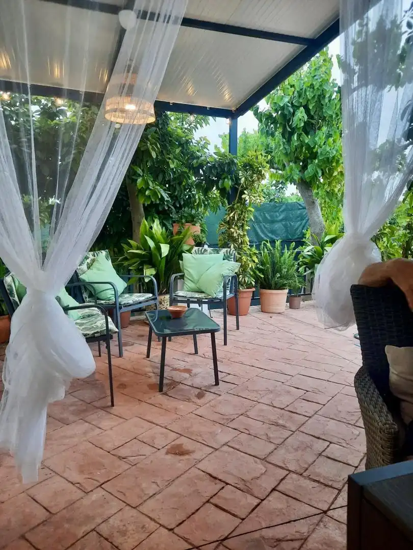 Terrassa de Casa o xalet en venda en El Puerto de Santa María amb Aire condicionat, Jardí privat i Terrassa