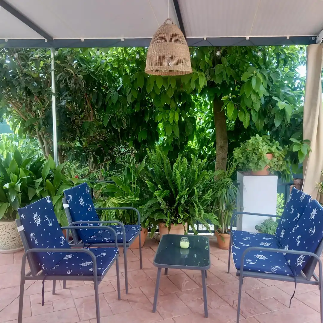 Terrassa de Casa o xalet en venda en El Puerto de Santa María amb Aire condicionat, Jardí privat i Terrassa