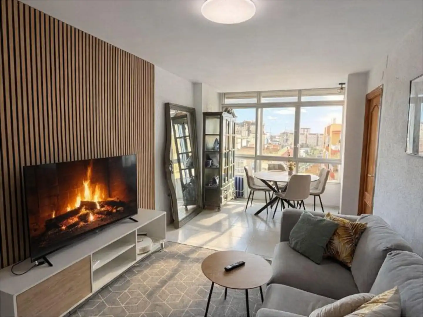 Sala d'estar de Pis en venda en Málaga Capital amb Aire condicionat