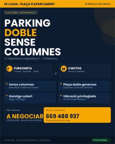 Garaje en Alquiler en Ocata