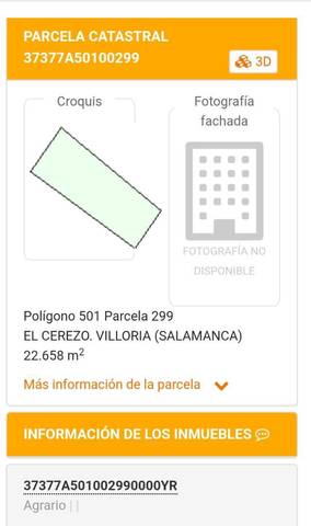 Terreno en Venta en Plaza San Pedro, 14 en Villoruela