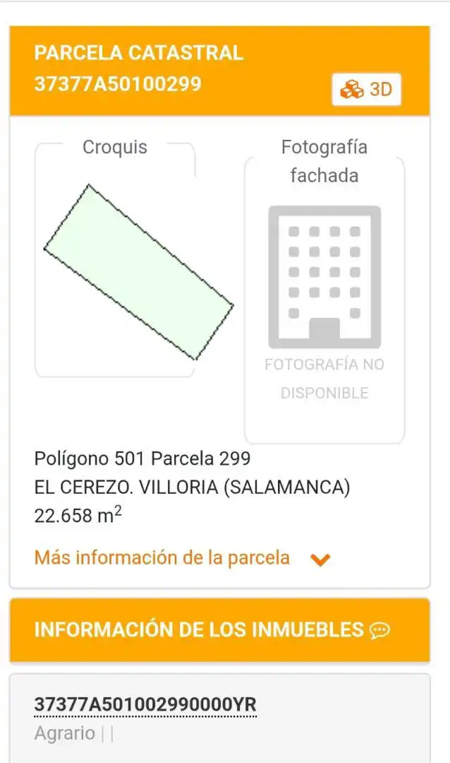 Parking of Land for sale in Villoruela