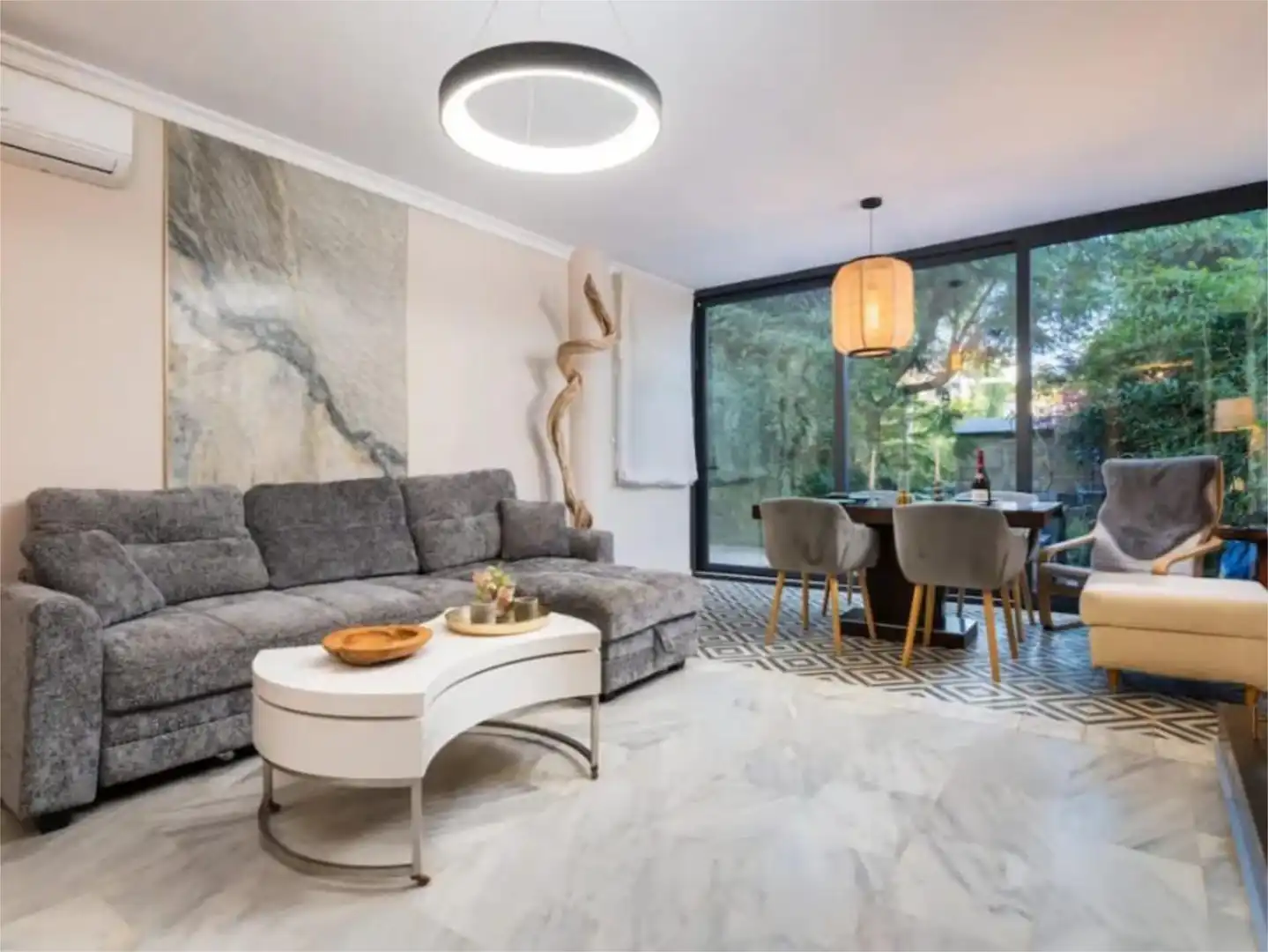 Flat for sale in Calle Velez Malaga del Faro, 13, El Faro de Calaburra - Chaparral Living room of Flat for sale in Mijas with Air Conditioner, Heating and Private garden