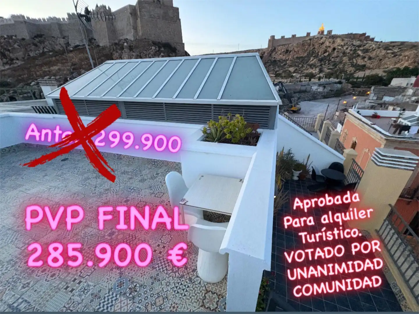 Terrace of Flat for sale in  Almería Capital  with Terrace and Balcony