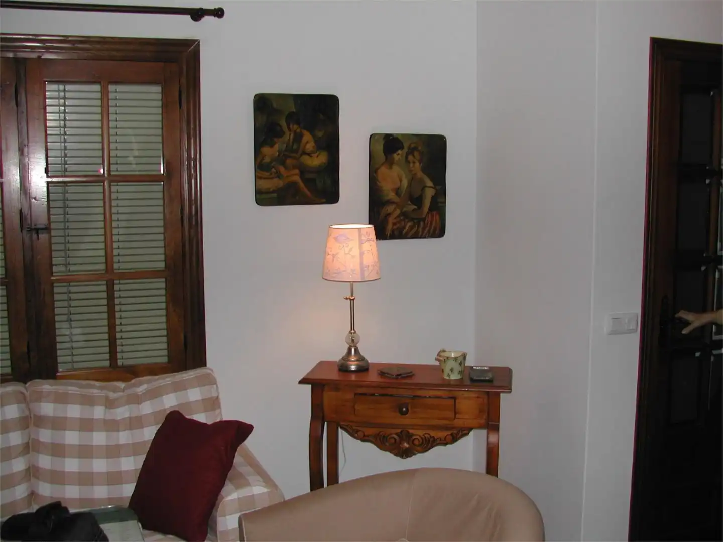 Sala de estar de Casa adosada en venta en Almonaster la Real con Amueblado y Balcón