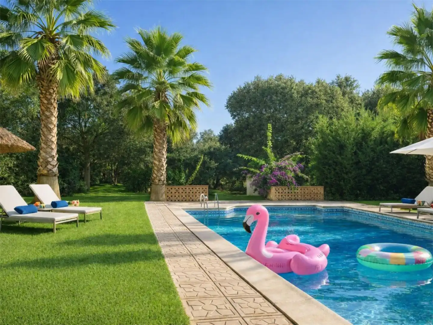 Swimming pool of Flat for sale in Córdoba  with Air Conditioner, Heating and Private garden