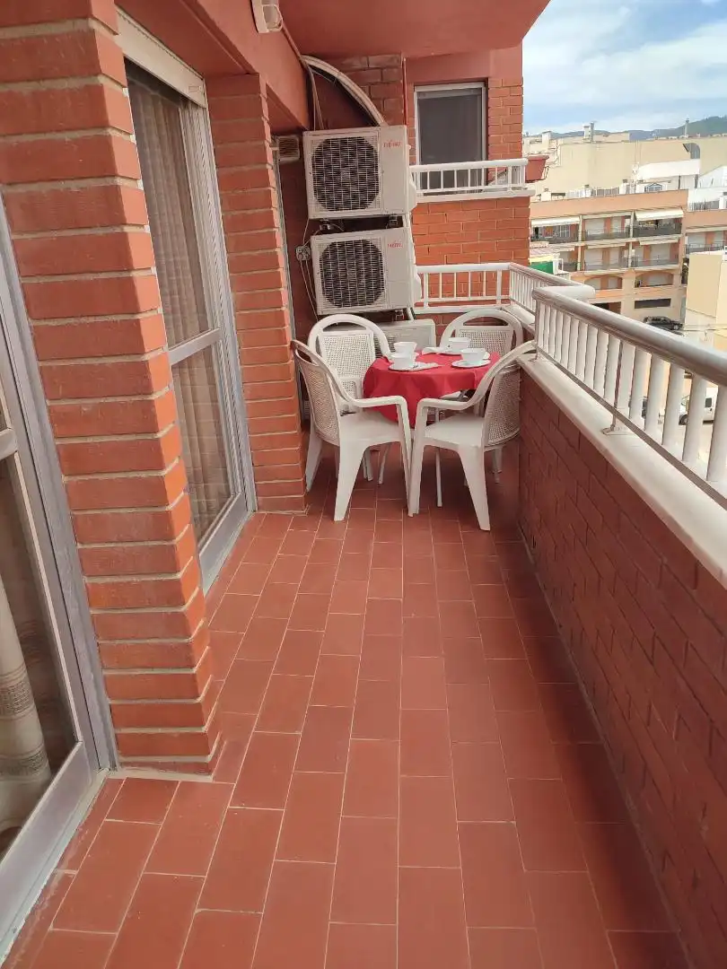 Balcony of Flat for rent in La Ràpita  with Air Conditioner, Terrace and Video intercom