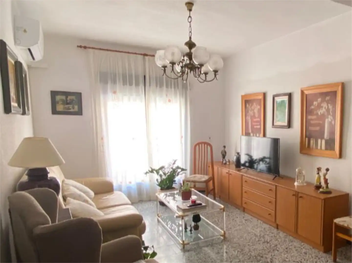 Sala d'estar de Pis en venda en Alicante / Alacant amb Aire condicionat i Terrassa