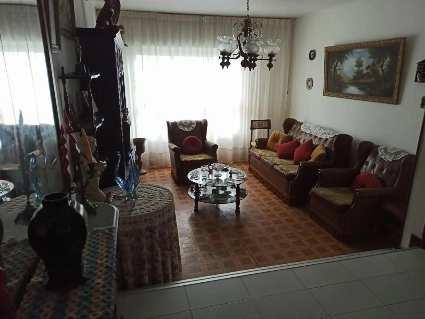 Houses for sale in Rúa Das Cancelas, 40, San Lázaro - Meixonfrío Living room of Houses for sale in Santiago de Compostela with Terrace, Swimming Pool and Balcony