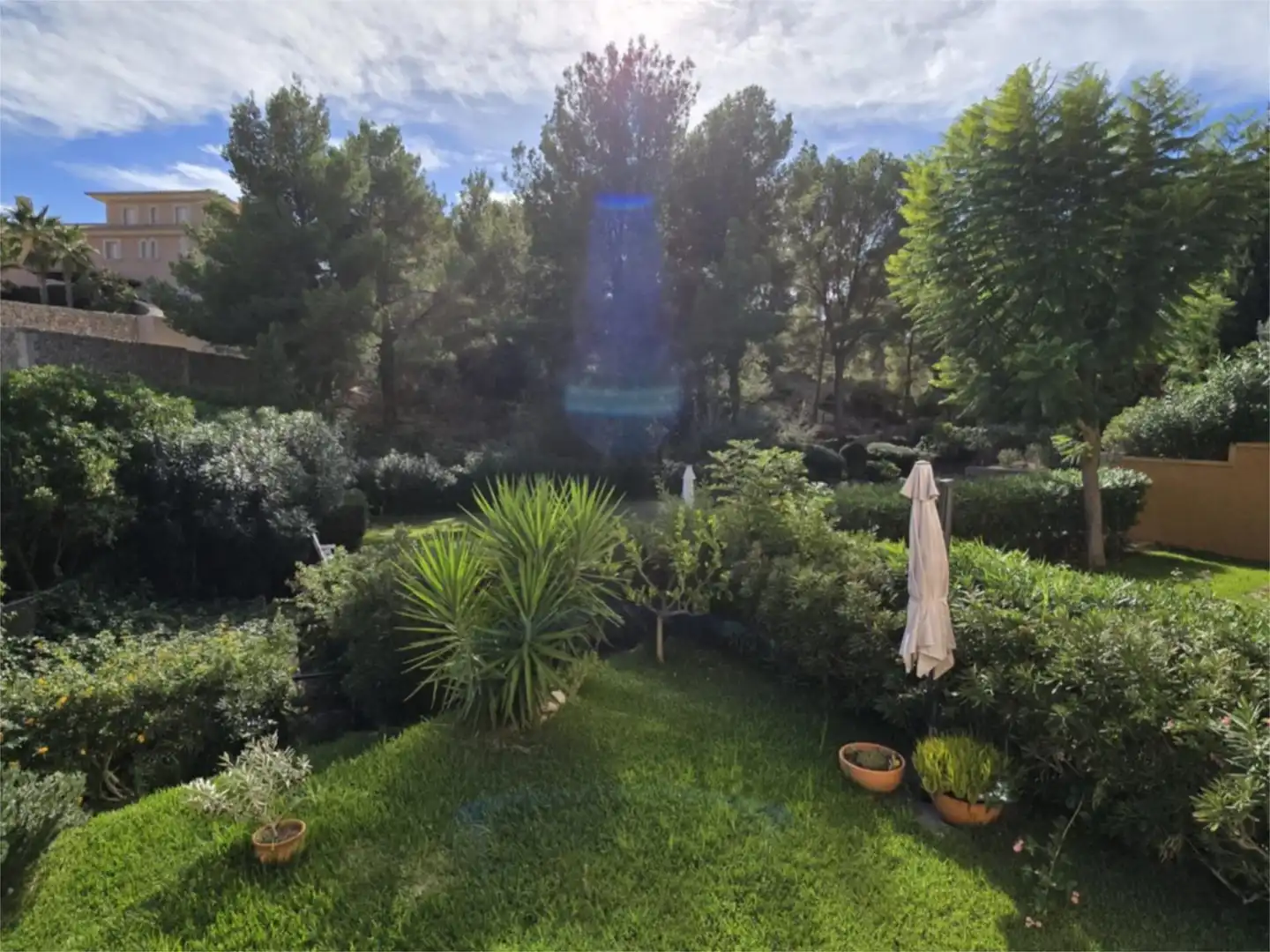 Wohnung zum Verkauf in Camí Cala en Cranc, 27, Es Camp de Mar Garten von Wohnung zum Verkauf in Andratx mit Klimaanlage, Terrasse und Schwimmbad