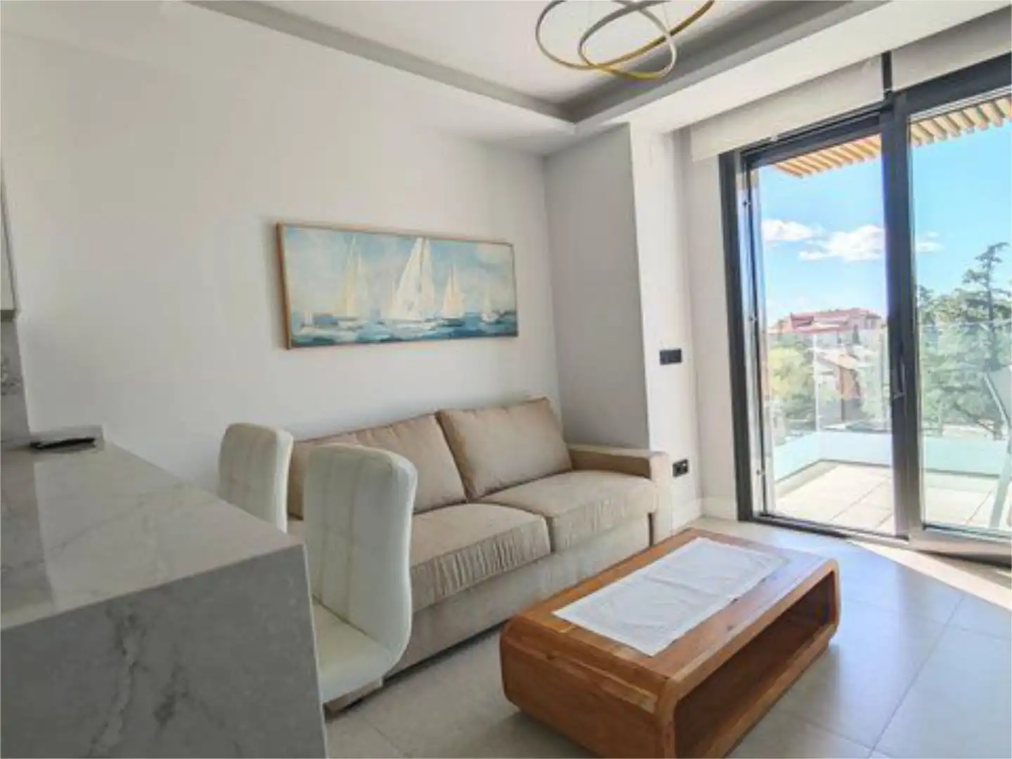 Living room of Flat for rent in  Madrid Capital  with Air Conditioner, Terrace and Swimming Pool