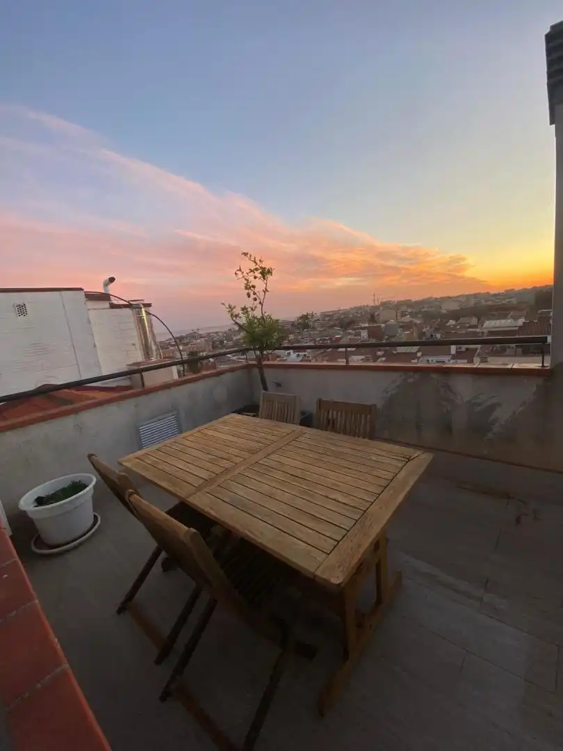 Terraza de Casa adosada de alquiler en Malgrat de Mar con Aire acondicionado, Calefacción y Parquet