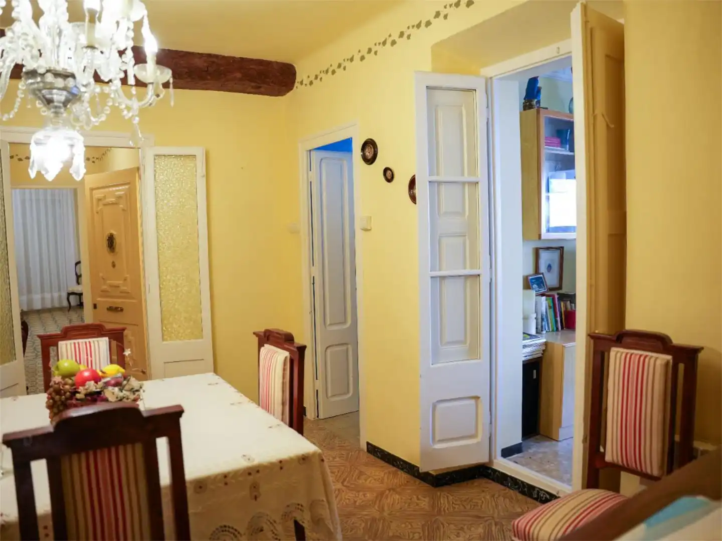 Wohnung zum Verkauf in Carrer Nou, 2, Poble Esszimmer von Wohnung zum Verkauf in Mont-roig del Camp mit Klimaanlage, Heizung und Privatgarten