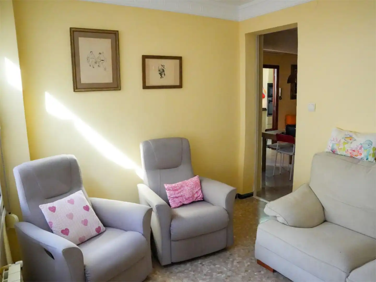 Wohnung zum Verkauf in Carrer Nou, 2, Poble Wohnzimmer von Wohnung zum Verkauf in Mont-roig del Camp mit Klimaanlage, Heizung und Privatgarten