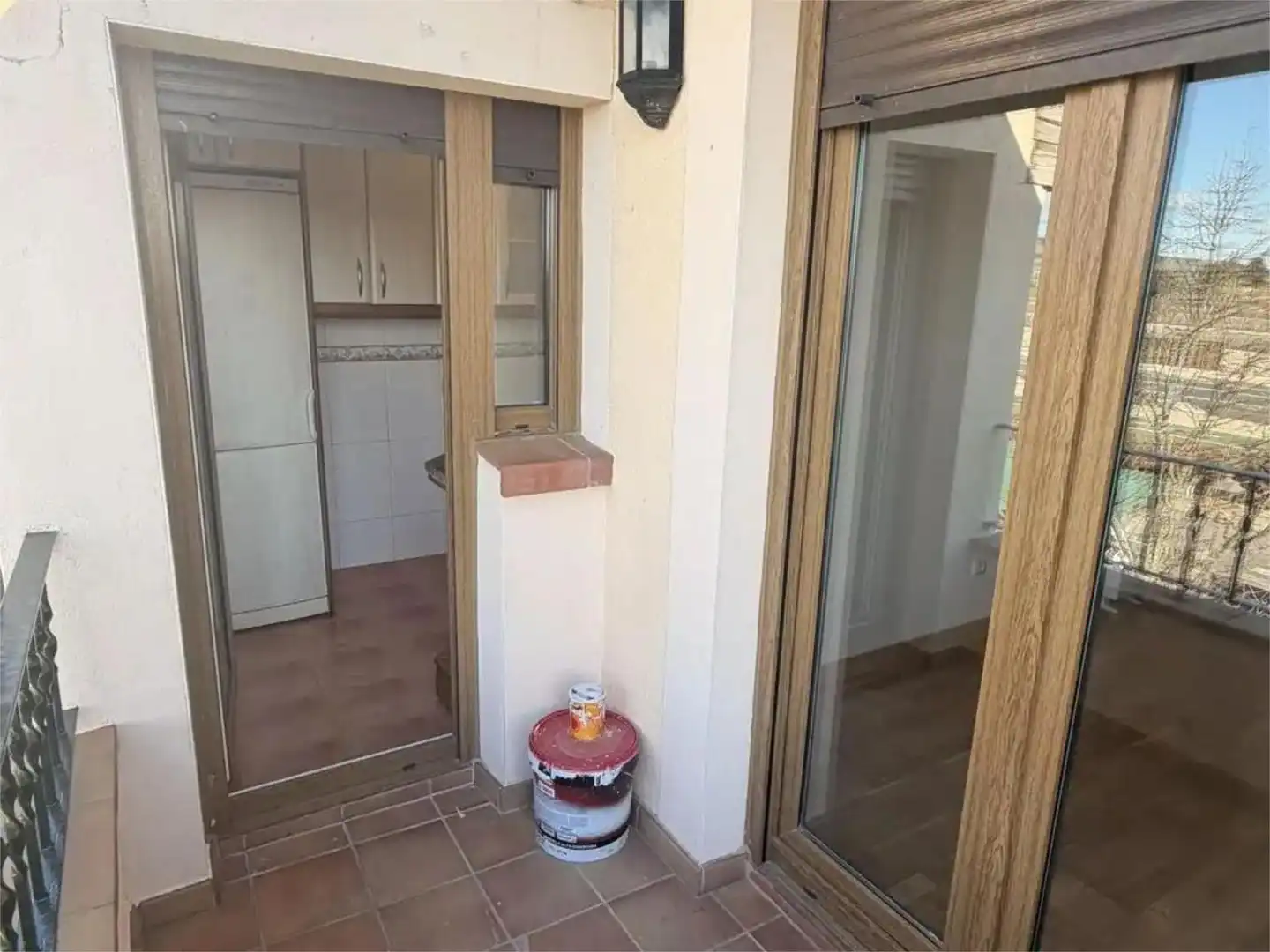 Wohnung zum Verkauf in Calle la Granja, 4, Palazuelos de Eresma Terrasse von Wohnung zum Verkauf in Palazuelos de Eresma mit Heizung, Privatgarten und Parkett