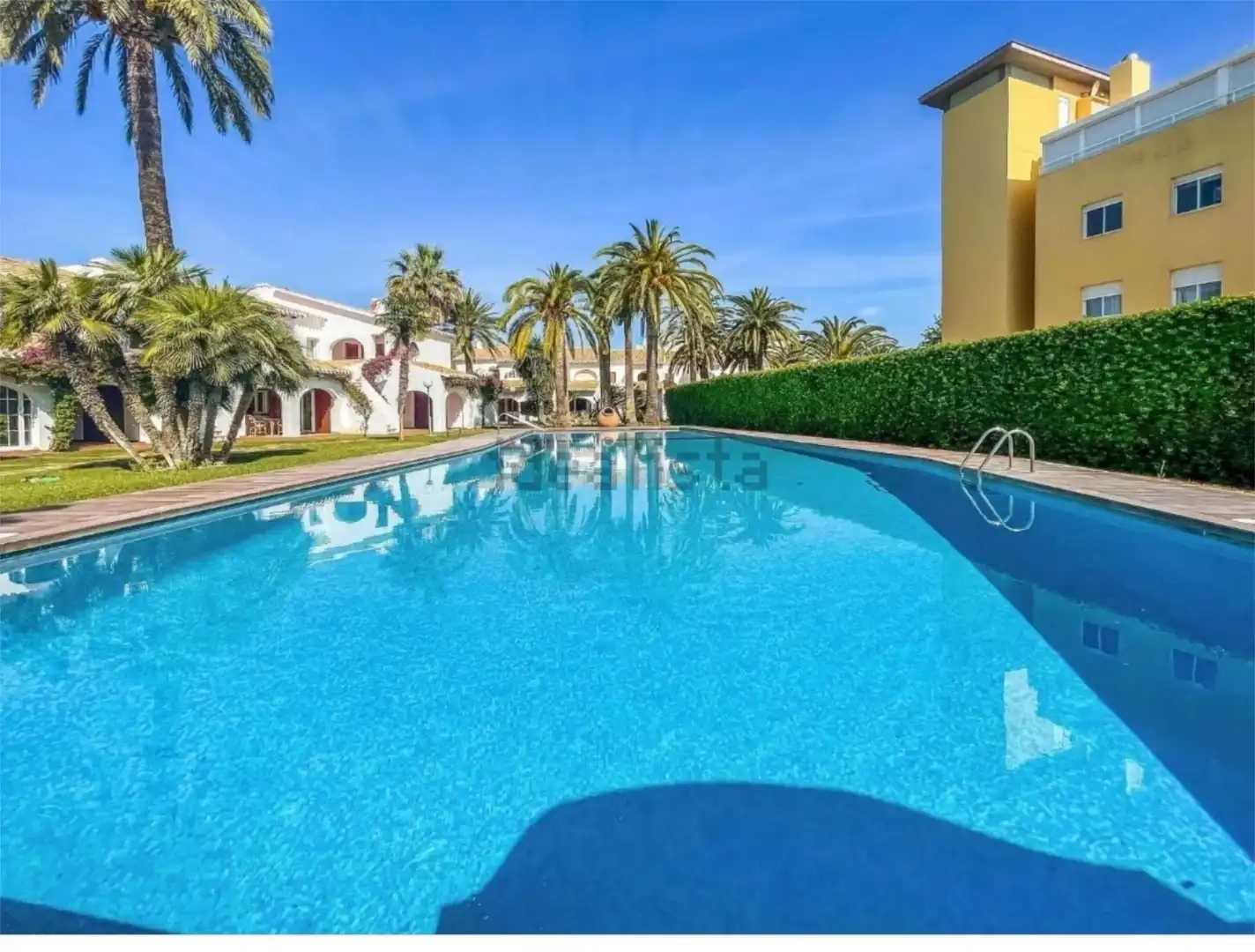 Swimming pool of Flat for sale in Dénia  with Parquet flooring and Furnished