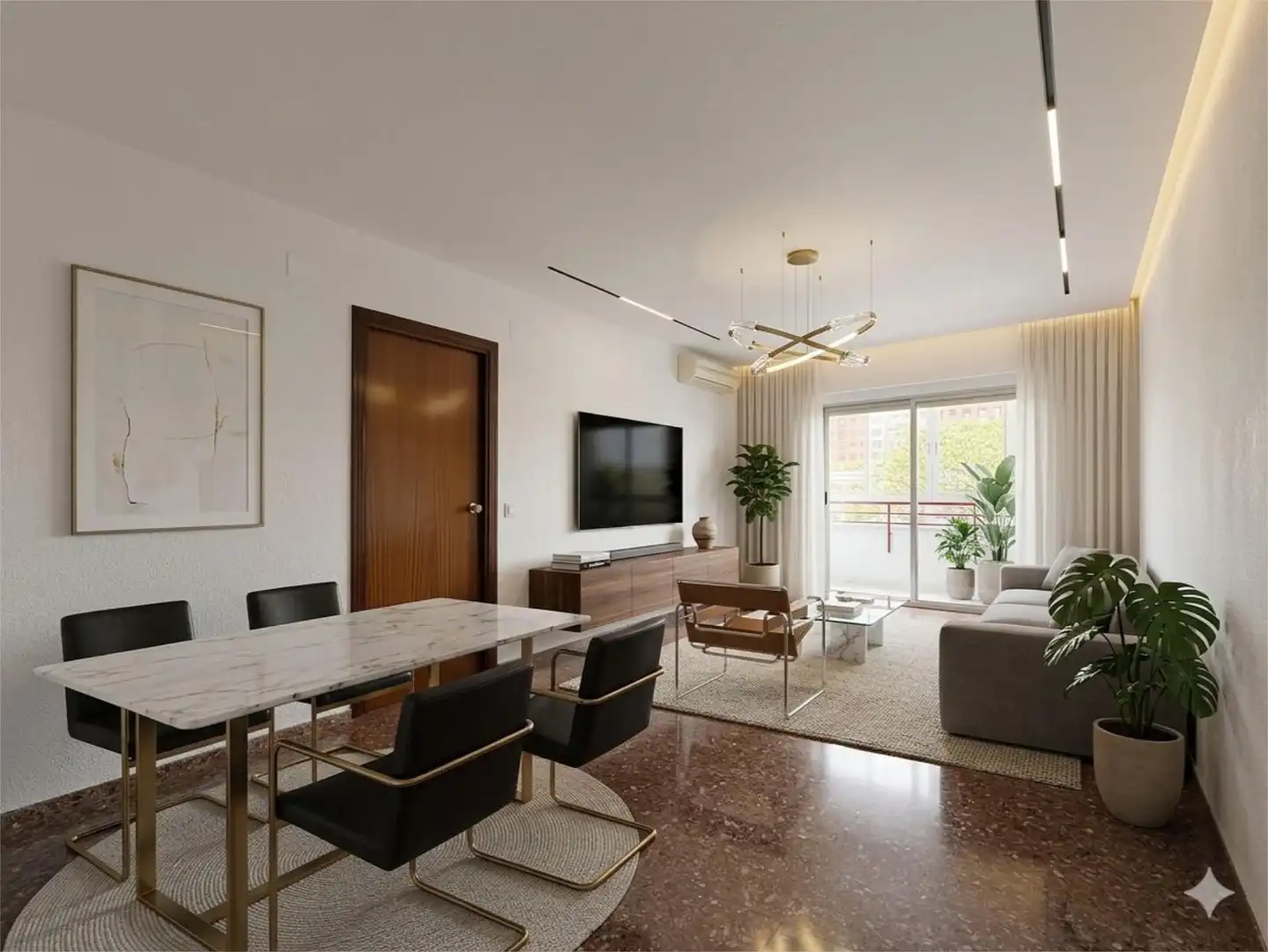 Pis en venda a Avinguda del Mestre Rodrigo, 21, Barrio de Campanar Sala d'estar de Pis en venda en Valencia Capital amb Aire condicionat, Calefacció i Terrassa